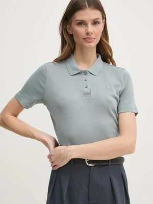 Calvin Klein Jeans polo bawełniane kolor szary J20J224749