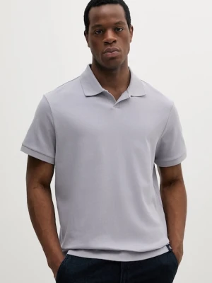 Calvin Klein Jeans polo bawełniane męski kolor fioletowy gładki LV04RB282G