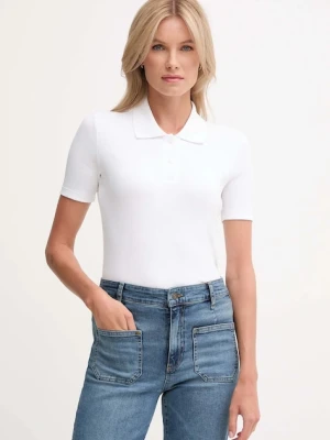 Calvin Klein Jeans polo damski kolor biały LV047C907G