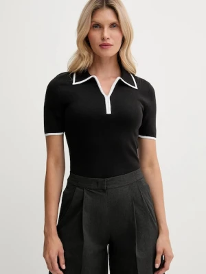 Calvin Klein Jeans polo damski kolor czarny LV044D304G