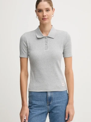 Calvin Klein Jeans polo damski kolor szary LV047C907G