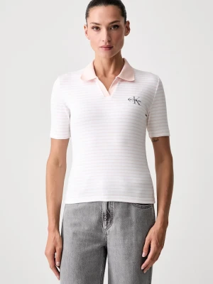 Calvin Klein Jeans polo damskie beżowy