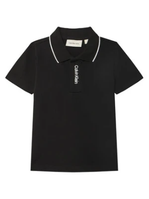 Calvin Klein Jeans Polo Embro Logo IB0IB02542 M Czarny Regular Fit