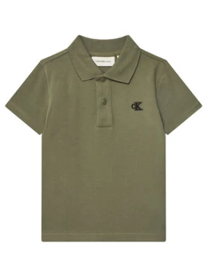 Calvin Klein Jeans Polo Essential IB0IB02486 M Zielony Regular Fit