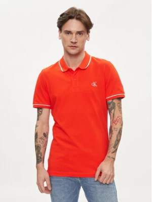 Calvin Klein Jeans Polo J30J315603 Czerwony Slim Fit