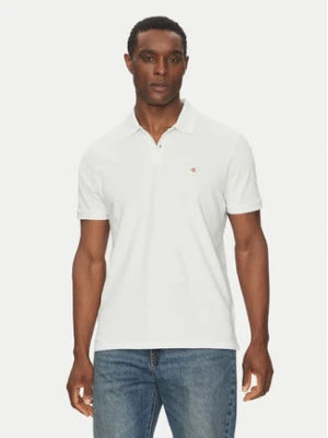 Calvin Klein Jeans Polo LV040EM269 Biały Regular Fit