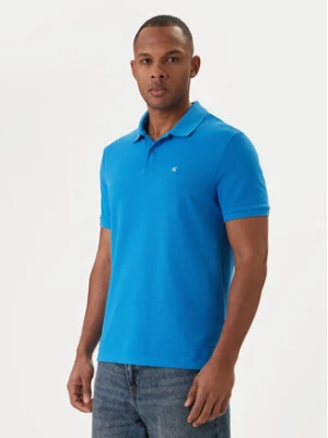 Calvin Klein Jeans Polo LV040EM269 Błękitny Regular Fit