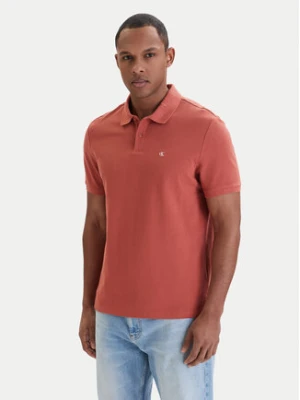 Calvin Klein Jeans Polo LV040EM269 Brązowy Regular Fit
