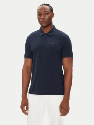 Calvin Klein Jeans Polo LV040EM269 Granatowy Regular Fit