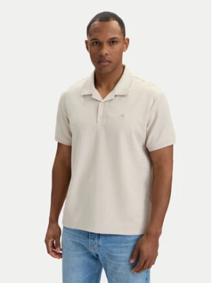 Calvin Klein Jeans Polo LV04RF205G Kremowy Regular Fit