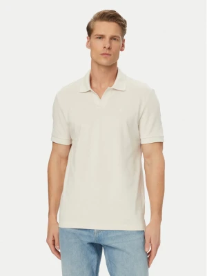 Calvin Klein Jeans Polo LV04RF215G Kremowy Regular Fit