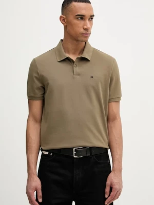 Calvin Klein Jeans polo męskie bawełniane zielony