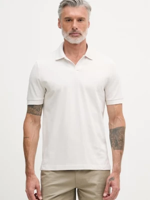 Calvin Klein Jeans polo męskie bawełniane beżowy