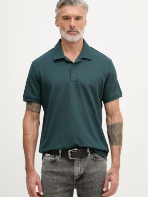 Calvin Klein Jeans polo męskie z bawełną zielony