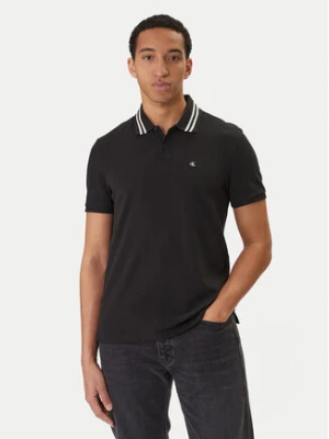 Calvin Klein Jeans Polo Monogram LV04RC276G Czarny Slim Fit