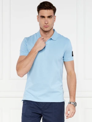 Calvin Klein Jeans Polo | Regular Fit błękitny