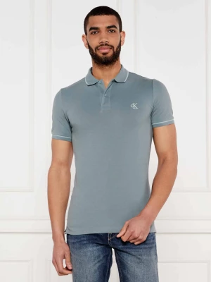 Calvin Klein Jeans Polo | Slim Fit niebieski