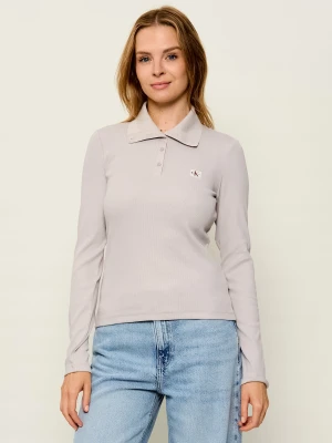 Calvin Klein Jeans Polo | Slim Fit beżowy