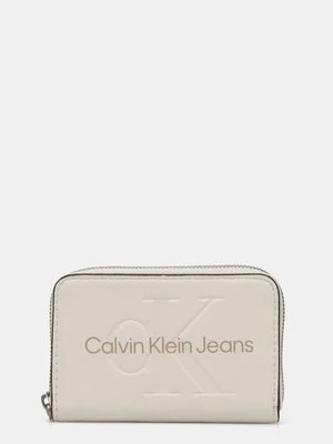 Calvin Klein Jeans portfel damski kolor beżowy K60K612255