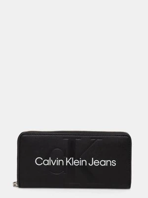 Calvin Klein Jeans portfel damski kolor czarny