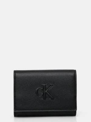 Calvin Klein Jeans portfel damski kolor czarny LV04K1078G
