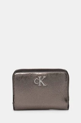 Calvin Klein Jeans portfel damski kolor srebrny K60K612745