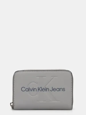 Calvin Klein Jeans portfel damski kolor szary K60K612255