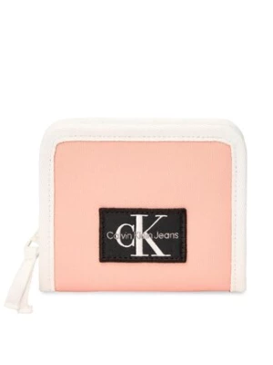 Calvin Klein Jeans Portfel dziecięcy Colour Blocking Velcro Wallet IU0IU00452 Różowy