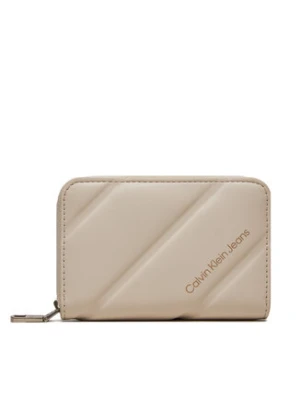 Calvin Klein Jeans Portfel Quileted Med Zip K60K612256 Écru