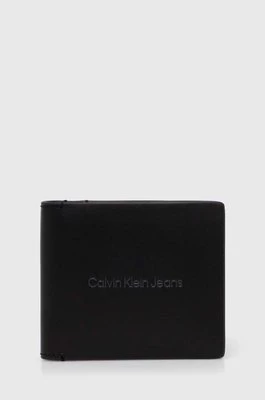 Calvin Klein Jeans portfel skórzany kolor czarny K50K512059