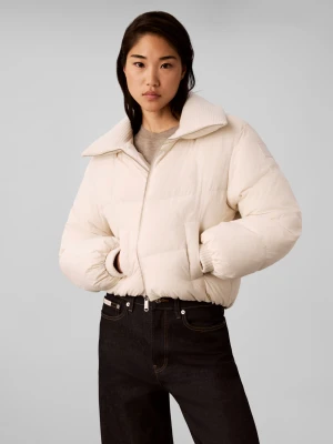 Calvin Klein Jeans Puchowa kurtka | Cropped Fit beżowy