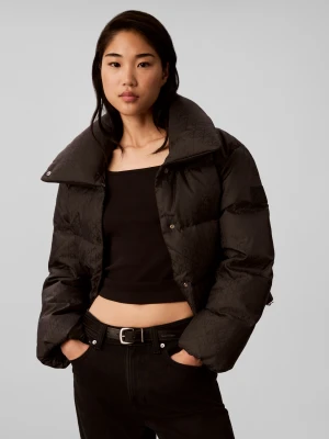 Calvin Klein Jeans Puchowa kurtka | Cropped Fit czarny