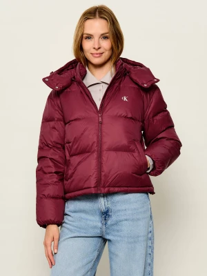 Calvin Klein Jeans Puchowa kurtka Essential | Regular Fit bordowy