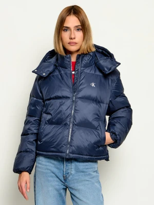 Calvin Klein Jeans Puchowa kurtka Essential | Regular Fit granatowy