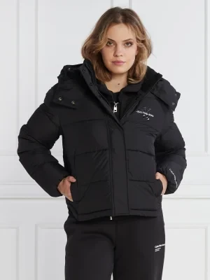 CALVIN KLEIN JEANS Puchowa kurtka MONOLOGO NON DOWN SHORT PUFFER | Regular Fit