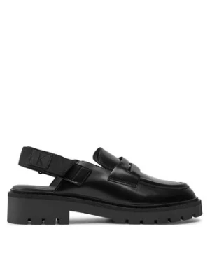 Calvin Klein Jeans Sandały Combat Sling Mule LTH Czarny