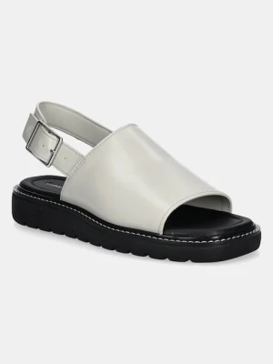 Calvin Klein Jeans sandały SQ MOLDED SANDAL SLING MG LTH damskie kolor beżowy YW0YW01711