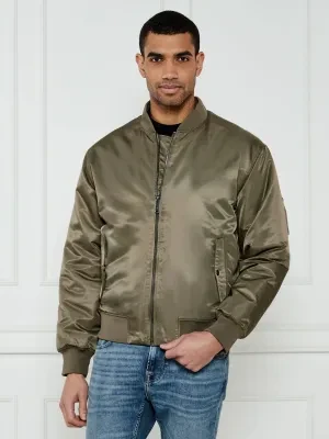 Calvin Klein Jeans Satynowa kurtka bomber HERO | Regular Fit