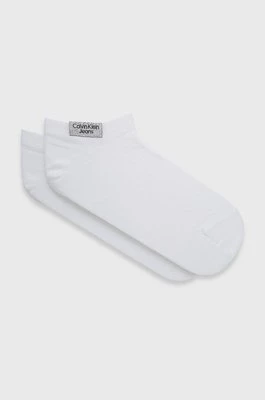 Calvin Klein Jeans Skarpetki (2-pack) damskie kolor biały 701218749