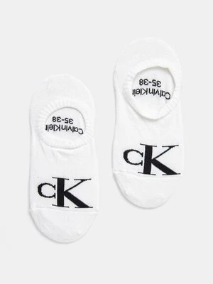 Calvin Klein Jeans skarpetki 2-pack damskie kolor biały 701228817