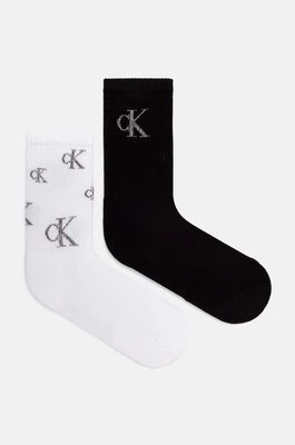 Calvin Klein Jeans skarpetki 2-pack damskie kolor biały 701229465