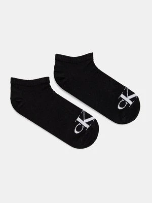 Calvin Klein Jeans skarpetki 2-pack damskie kolor czarny 701228815