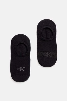 Calvin Klein Jeans skarpetki 2-pack damskie kolor czarny 701230601