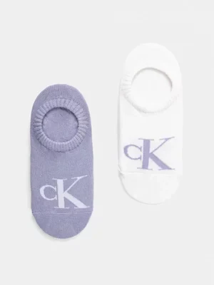 Calvin Klein Jeans skarpetki 2-pack damskie kolor niebieski 701228817