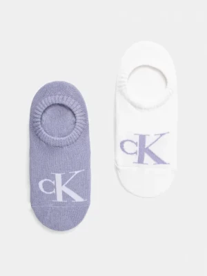 Calvin Klein Jeans skarpetki 2-pack damskie kolor niebieski 701228817