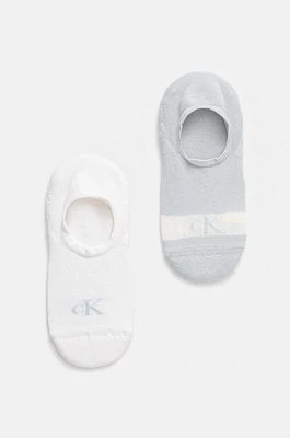 Calvin Klein Jeans skarpetki 2-pack damskie kolor niebieski 701230601