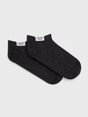 Calvin Klein Jeans Skarpetki (2-pack) damskie kolor szary 701218749