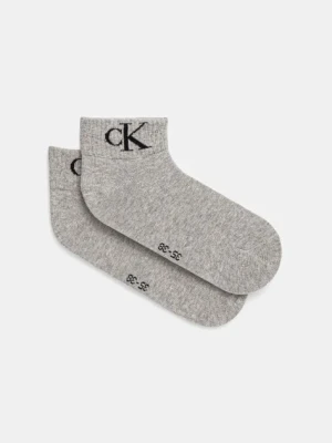 Calvin Klein Jeans skarpetki 2-pack damskie kolor szary 701228813