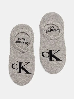 Calvin Klein Jeans skarpetki 2-pack damskie kolor szary 701228817