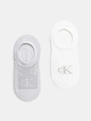 Calvin Klein Jeans skarpetki 2-pack damskie kolor szary 701231402